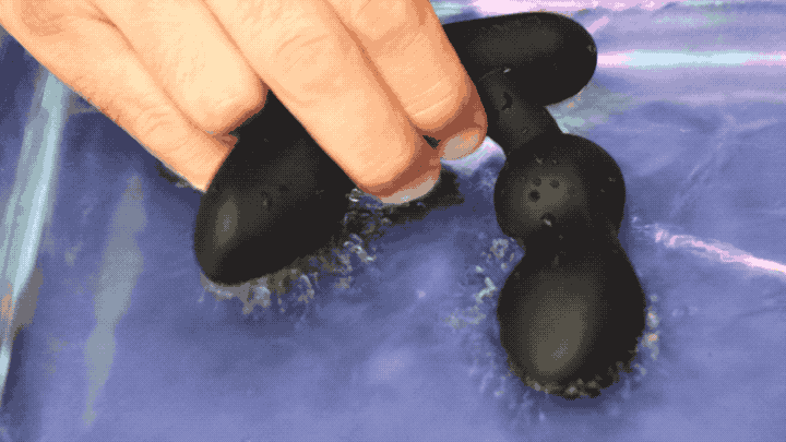 gif vibe power of lovense edge 2 demonstrated in bowl of water