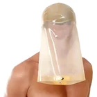Latex Mask with Feet Socks Bag